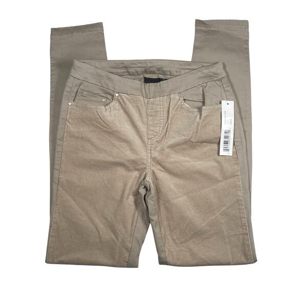New Stitch Fix Tribal Pants Women's Size 4 Pull-On Skinny Sable Corduroy Tan - Picture 2 of 7